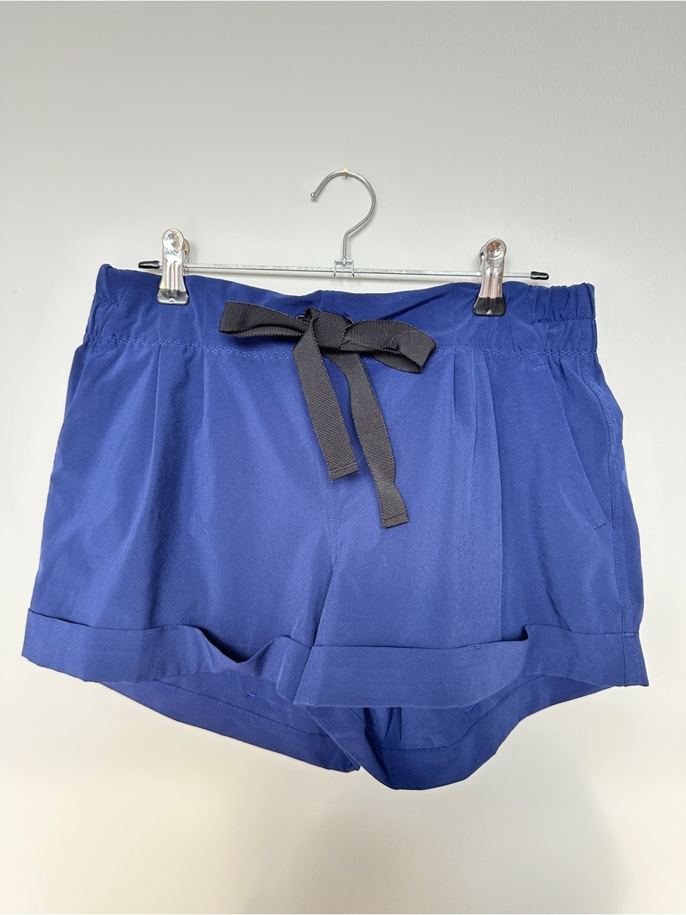 lululemon athletica Women's Athletic Shorts in Royal Blue with Black Drawstring